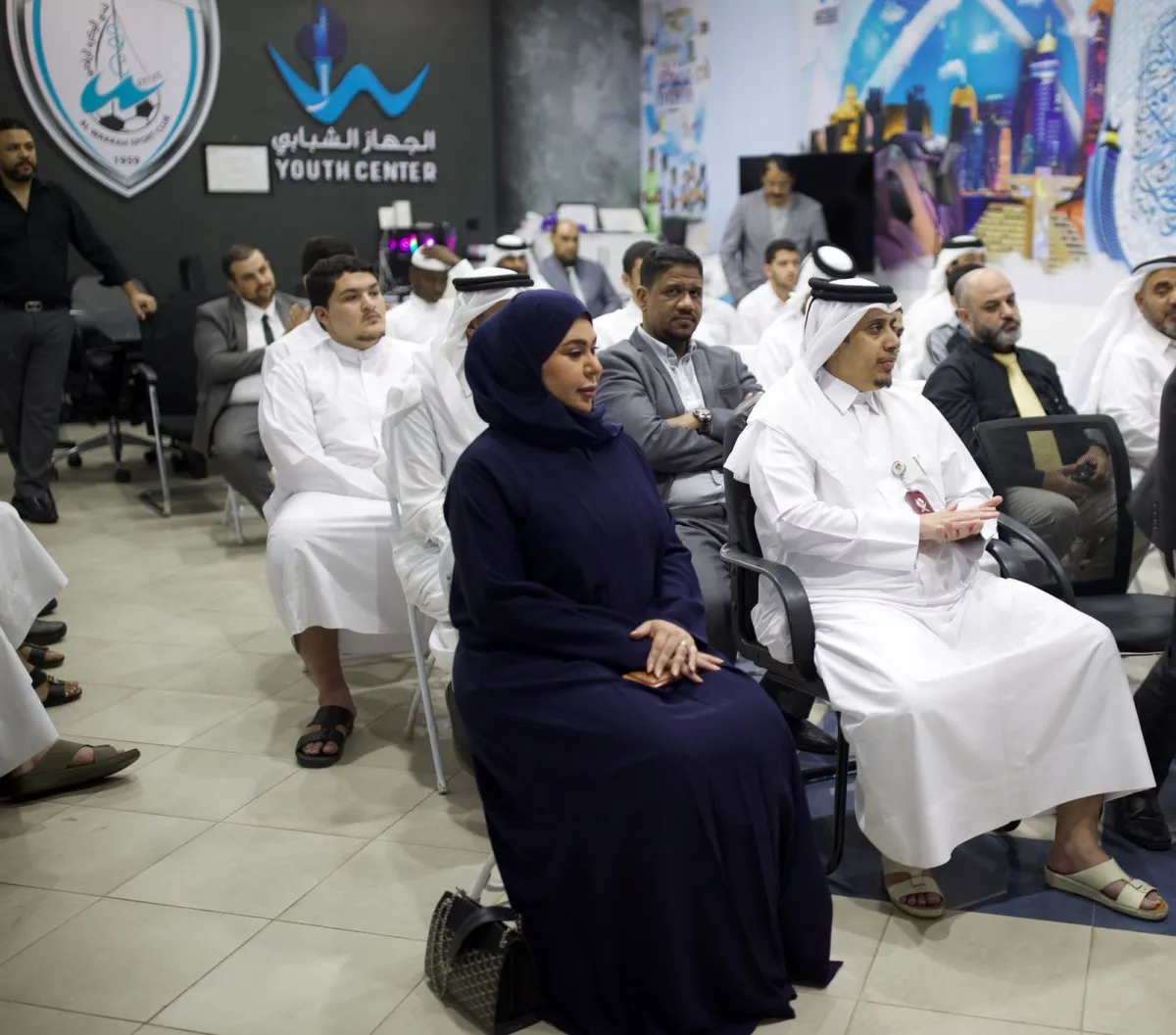 سفيرة منظمة العالم الإسلامي للشباب تحضر ختام فعـــــــالية الفقيه المبتدئ بالجهـــــــاز الشبـــــابي بنادي الوكرة الرياضي بقطر